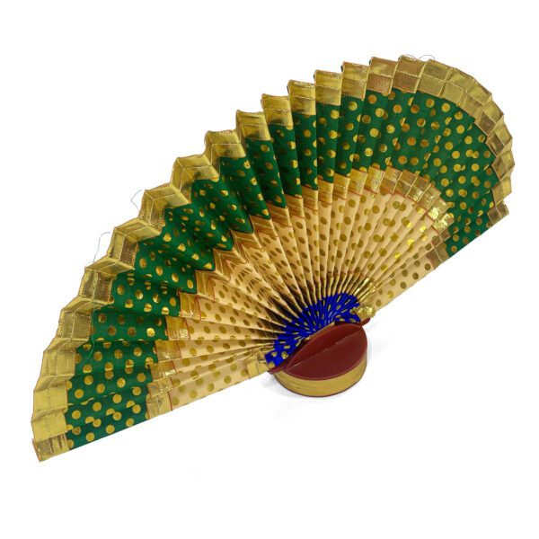 Unique Green and Golden Color Thiru Udayada (Height -9 Inches) - Ideal for Vishu and Vishu Kani Celebrations - Image 4