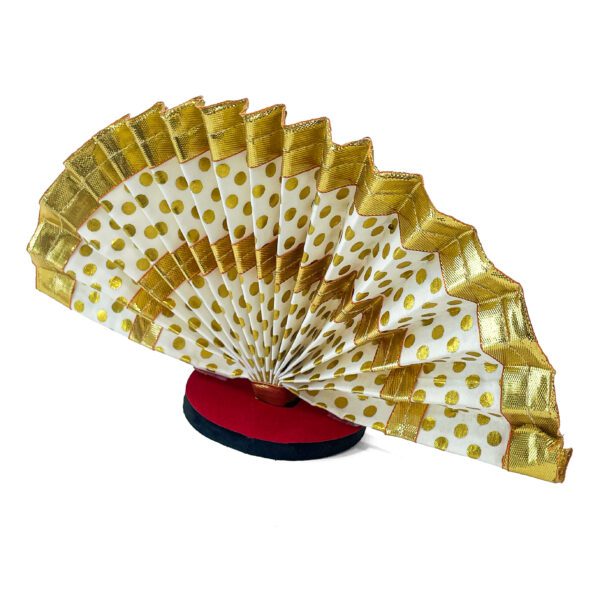 Compact Small Size White And Golden Thiru Udayada (Height 5 Inches) with stand - Dimensions: - Image 2