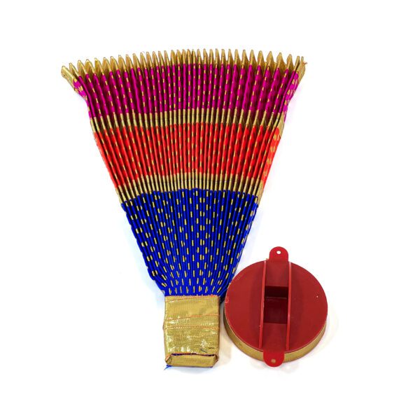 Multi-color ThiruUdayada(12-inch Height )with Stand (Blue, Golden, Orange, Pink) - Image 4