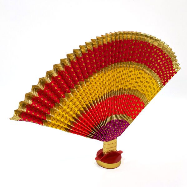 Multi Color ThiruUdayada(Height-14 Inches) with Stand (Orange, Golden, Yellow, Pink, Blue): - Image 4