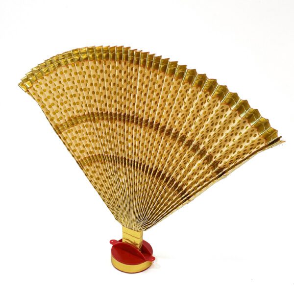 Elegant Golden Cloth ThiruUdayada with Stand: (Height 13Inches) - Image 3