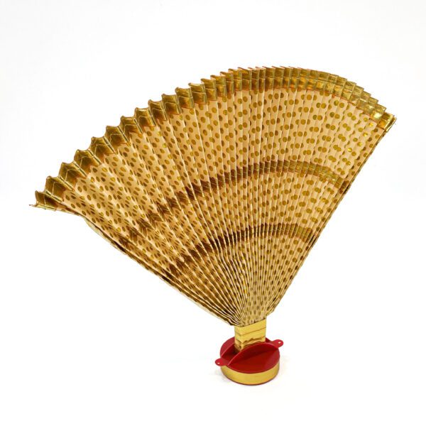 Elegant Golden Cloth ThiruUdayada with Stand: (Height 13Inches) - Image 4