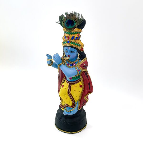 Fiber Krishna Idols for Pooja, Vishu Kani decorations, and Home decor (H 17 x L 6.5 x W 4 Inch) - Image 3