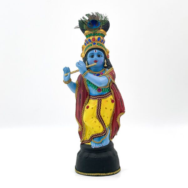 Fiber Krishna Idols for Pooja, Vishu Kani decorations, and Home decor (H 17 x L 6.5 x W 4 Inch) - Image 4