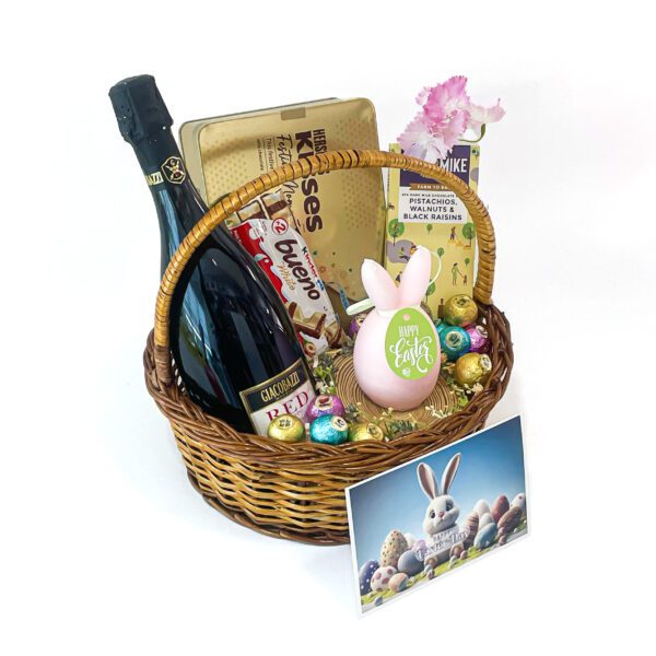 Blissful easter egg gift hamper filled with sparkling grape juice, chocolates, and more - Image 3