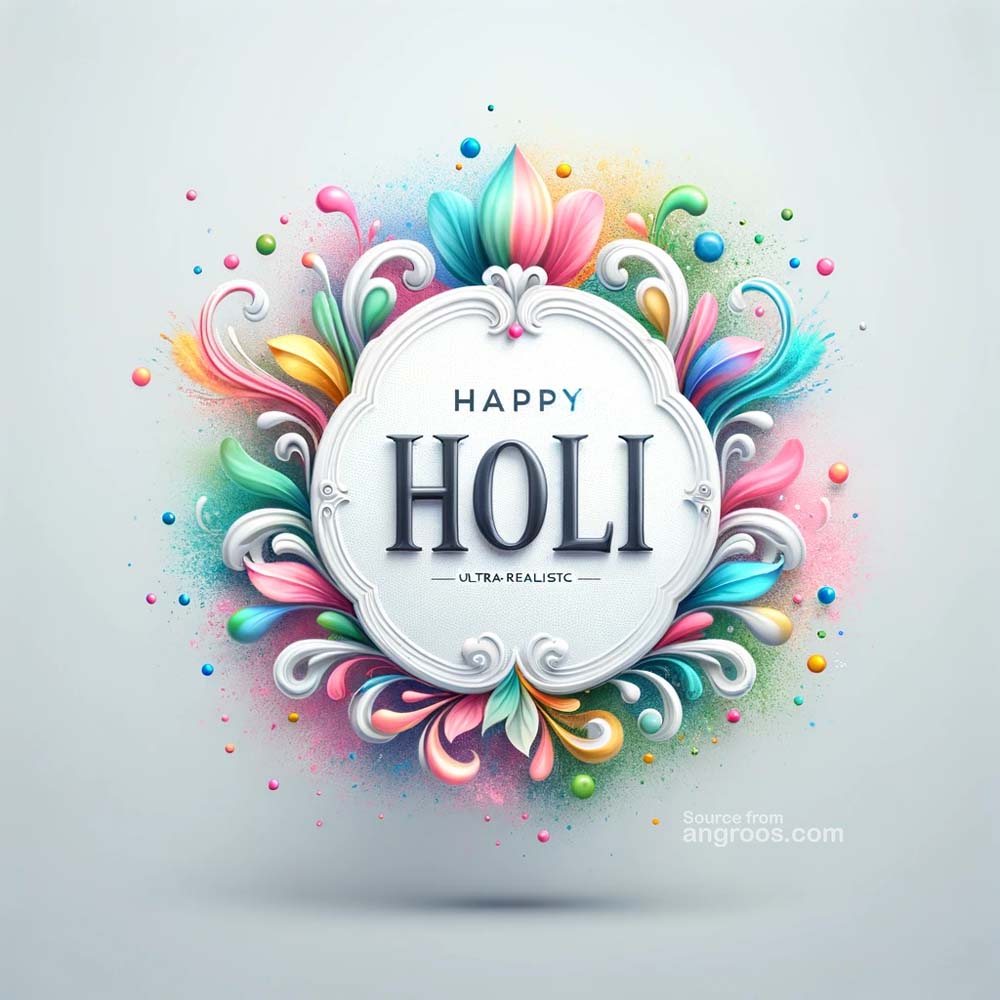 holi wishes with joy