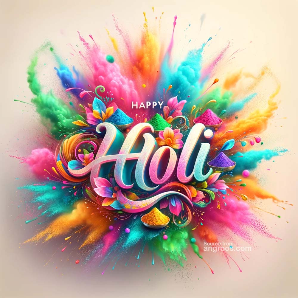 Vibrant Holi wishes