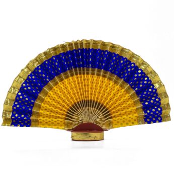 Stunning Multi-color Thiru Udayada with Stand(9-inch Height) golden, yellow, blue – Add Elegance to Your Occasion