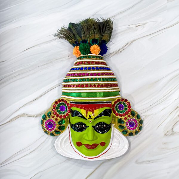 Kathakali Krishna Face Wall Hanging Decor