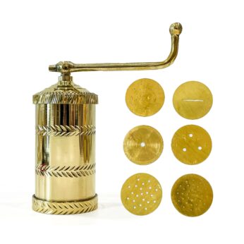 Exquisite Brass Sev Sancha diamond machine with 6 pattern discs (Height – 7 Inches, 686 gm)