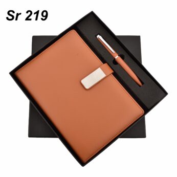 Embrace Elegance: Introducing our Deluxe Brown Themed Combo Gift Set – Featuring Exquisite Pen and Notebook Diary