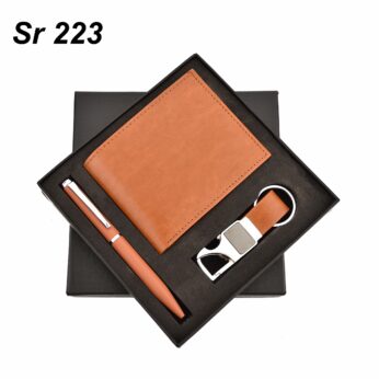 Celebrate Success with our Wallet Corporate Gifting Set: Includes Wallet, Pen, Keychain, and Metal Accessories