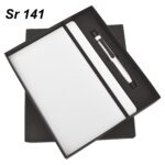 white color pen and diary gift set