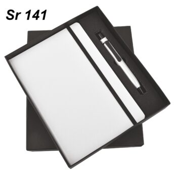 White Color Pen and Diary Gift Set: Premium Corporate Gifting Collection (8″ x 5″ x 1.5″)