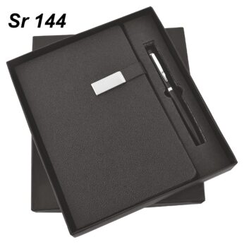 Celestial Black Pen and Diary Gifts Combo (8″ x 5″ x 1.5″) – Perfect for Corporate Gifting