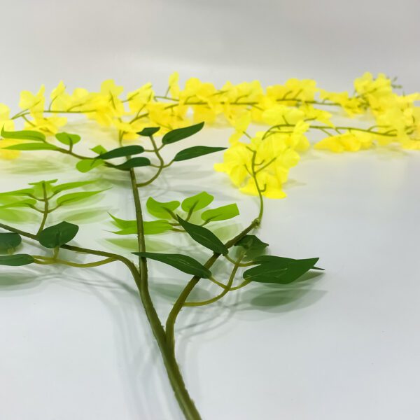 Golden Blossom: Artificial Kanikonna Flower (cassia fistula) for your Vishu Celebration (1 pieces) - Image 4