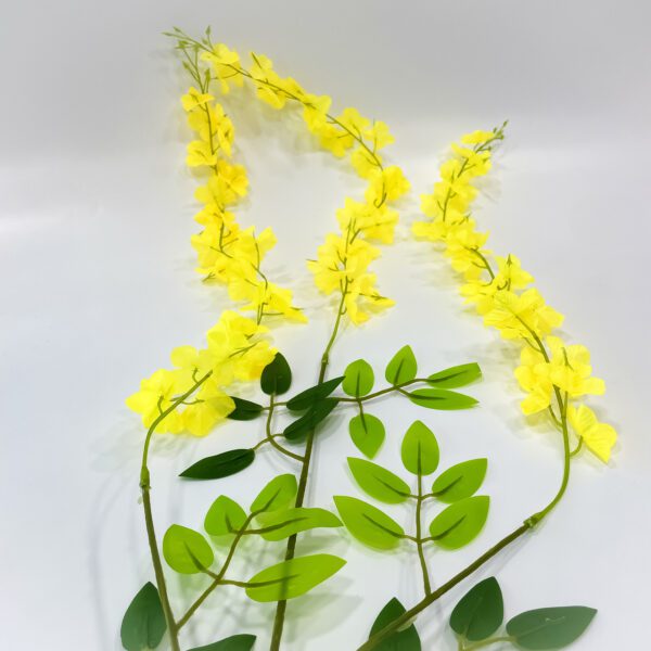 Golden Blossom: Artificial Kanikonna Flower (cassia fistula) for your Vishu Celebration (1 pieces) - Image 5