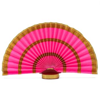 Vibrant Flurescent Pink Color (9inch- Height) Thiru Udayada with Stand – Add Elegance to Your Attire