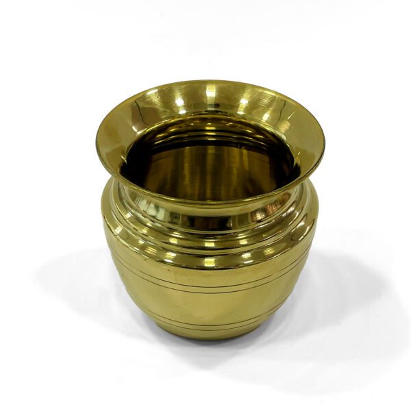 Traditional Brass Pooja Kalash (Theertha Kudam) to enhance your sacred space and home decor - Image 2