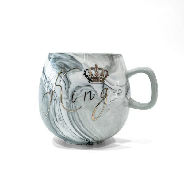 Regal Love: King and Queen Mug Set for your hot and cool drinks (H-8inc, L-6.8inc, W-4inc) - Image 3