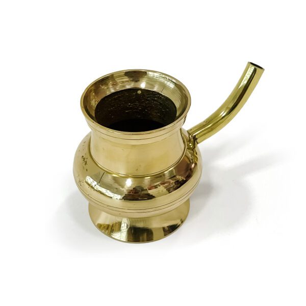 Kerala Traditional Brass Kindi Vessel for Sacred Moments (Height 2.2 Inch) - Image 3