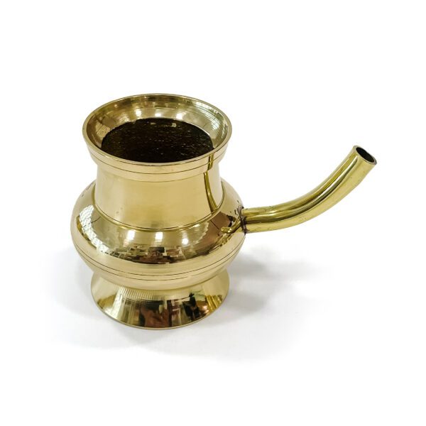 Enhance Your Home Decor with Our Brass Gold Neti Pot (Height -2.2 Inch) - Image 4