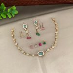 Multicolored Gemstone Necklace Set