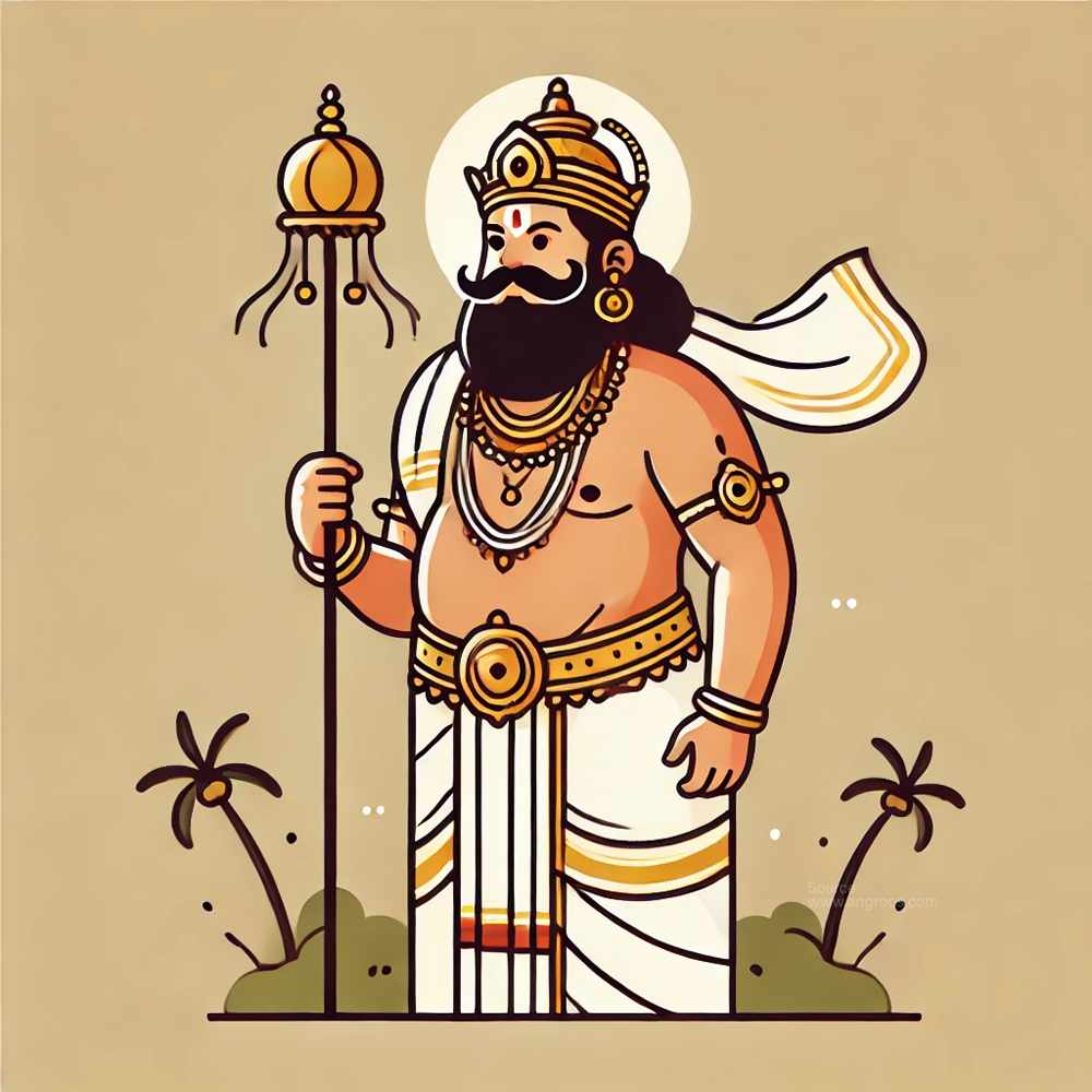 Mahabali with scepter photo