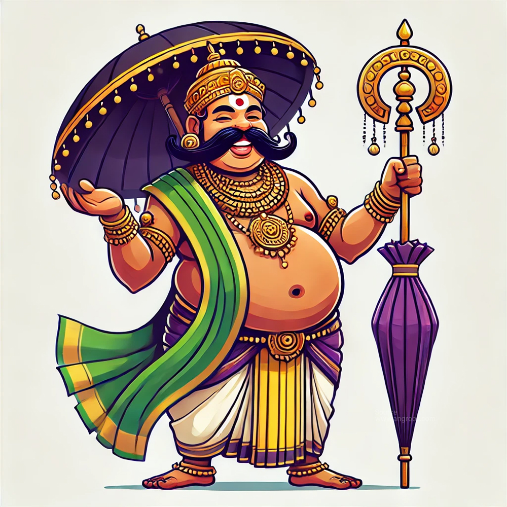 Maveli with scepter photo