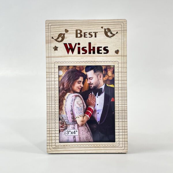 Best Wishes wooden Photo frame