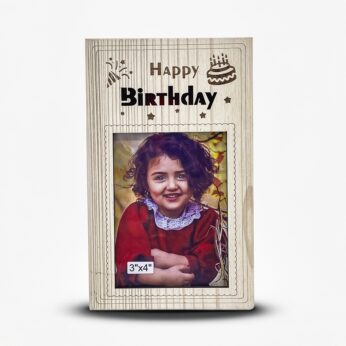 Cherish Memories with our  Birthday Wooden Photo Frame (3×4 Inch Photo size)