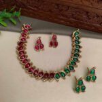 Jewel Tone Imitation Necklace Set