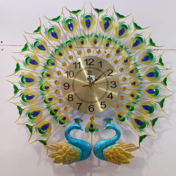 Luxury Peacock Clock 3D Sutable For Wall Hanging