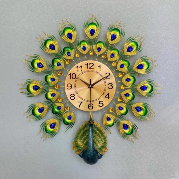 Luxury Peacock 3D Wall Clock