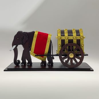 Elephant With Theru (Length-37cm) Best For Any Occupation