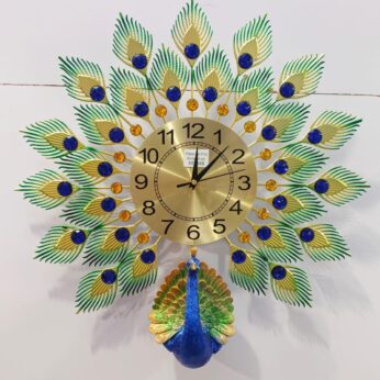 Elegant Peacock Wall Clock Perfect for Any Occation