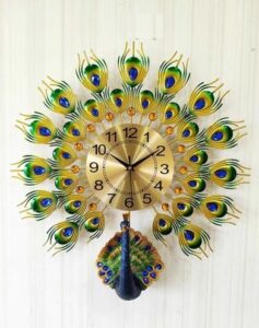 Luxury Peacock 3D Wall Clock