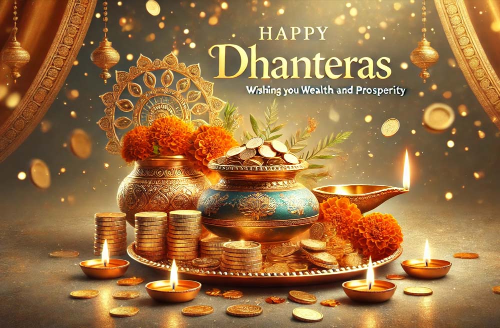 Embrace Prosperity: Unforgettable Dhanteras Wishes & Images for Your Loved Ones