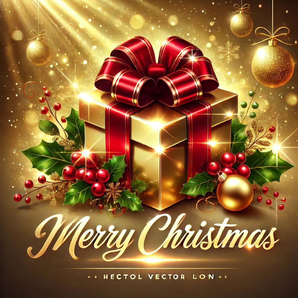 A Christmas greeting card in a glossy vector 1 India's Favourite Online Gift Shop