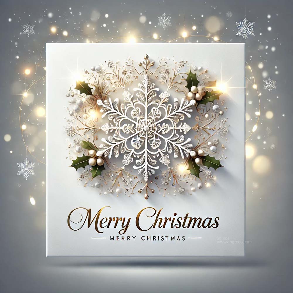 Christmas greeting card in a glossy vector art 3 India's Favourite Online Gift Shop