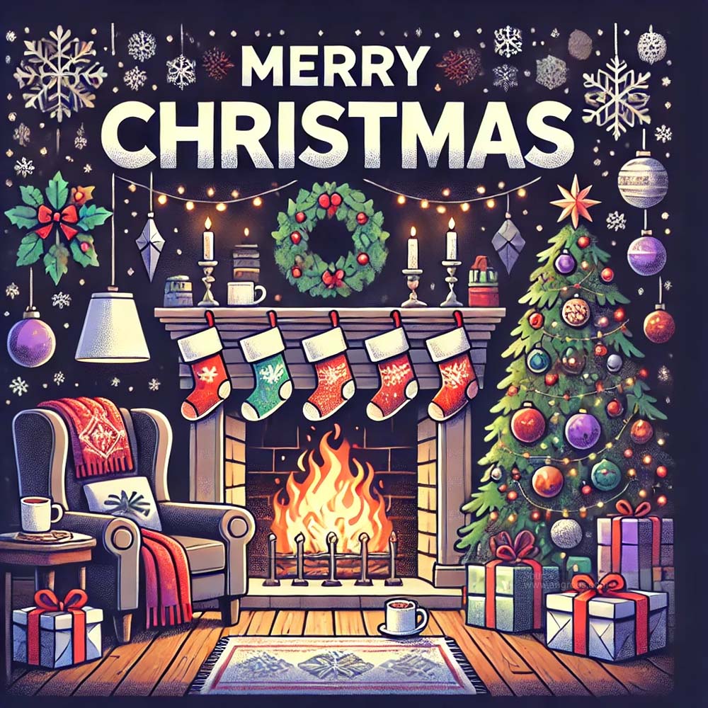 Christmas greeting card in a vector art style India's Favourite Online Gift Shop