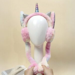 Pink Unicorn Plush Earmuffs