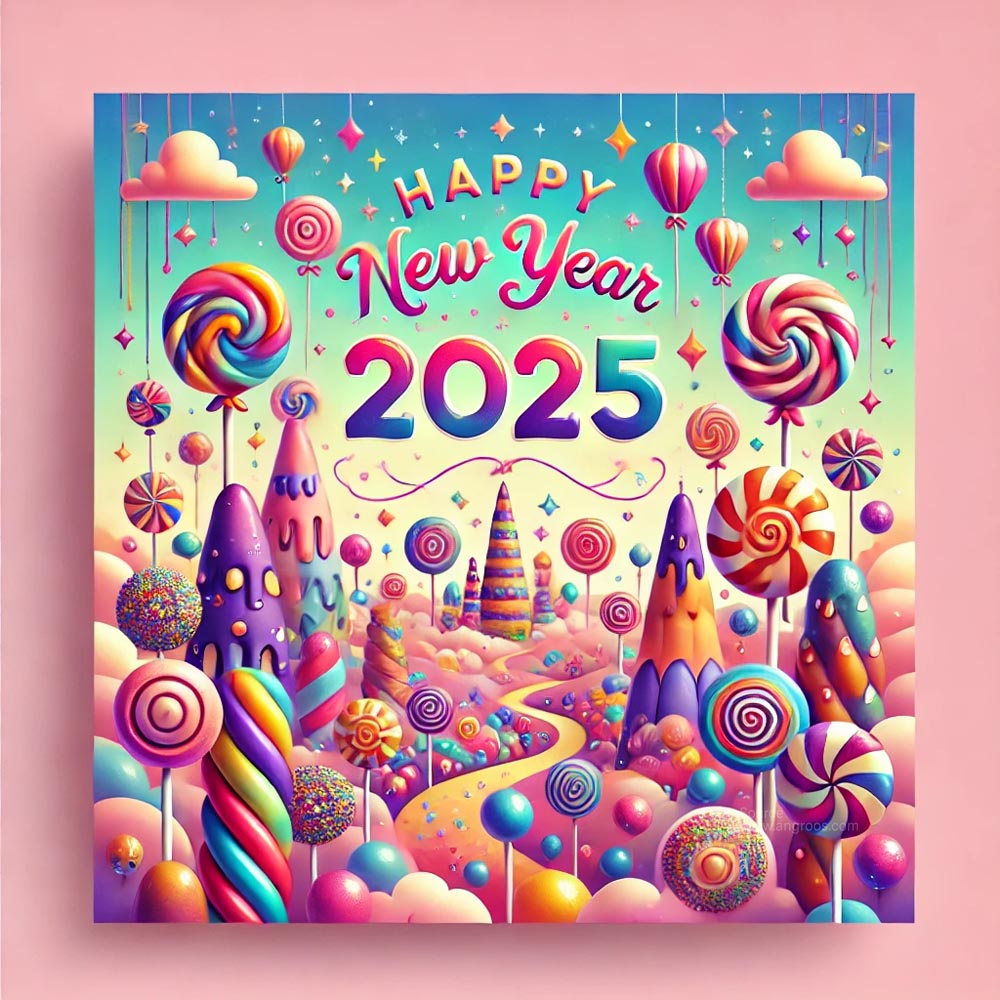 completely different and whimsical New Year 2025 greeting card India's Favourite Online Gift Shop