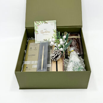 Exclusive Xmas Gift Hamper – Premium Parker Pen, Loaf Cake, Candle & More for Perfect Holiday Gifting