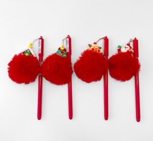 Christmas Pom Pom Pens