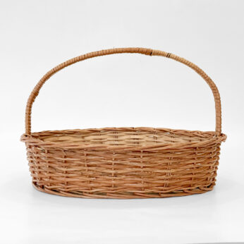 Rustic Handmade Wicker Basket with Durable Handle – Eco-Friendly And Multi-Purpose