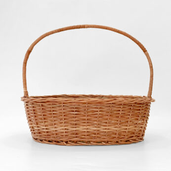 Premium Large Oval Wicker Basket with Sturdy Handle – Eco-Friendly & Versatile Storage Solution