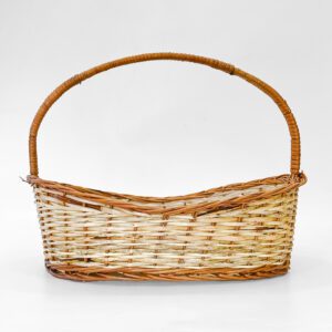 handwoven cane basket