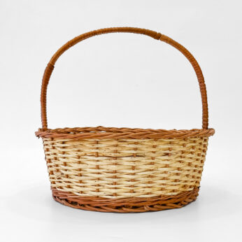 Classic Cane Basket Decor – Handcrafted Storage Solution with Timeless Appeal