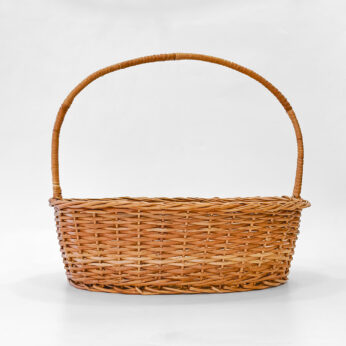 Versatile 16-Inch Functional Cane Basket – Stylish, Handcrafted Storage for Any Room